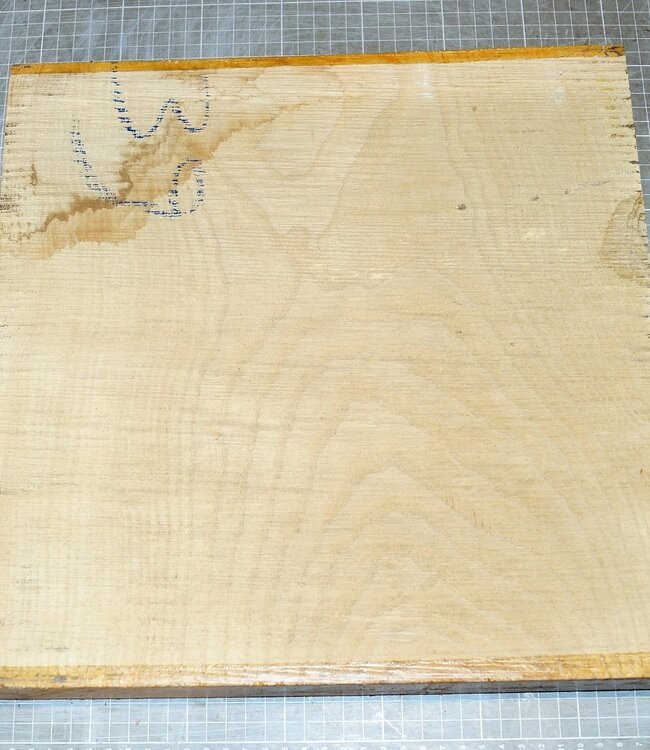 Esche, Maser, ca. 345 x 345 x 50 mm, 4 kg