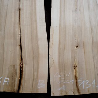 Oliv ash table top pair, approx. 3000 x 590/590 x 52 mm, 13196
