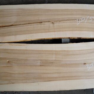 Oliv ash table top pair, approx. 3000 x 590/590 x 52 mm, 13196