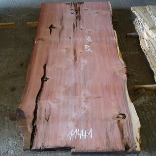 Redwood table top, approx. 3000 x 1260 x 80 mm, 11441
