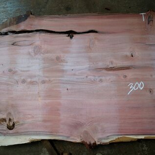 Redwood table top, approx. 3000 x 1260 x 80 mm, 11441