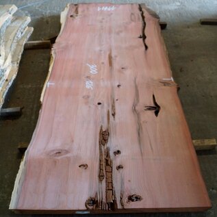 Redwood table top, approx. 3000 x 1260 x 80 mm, 11441