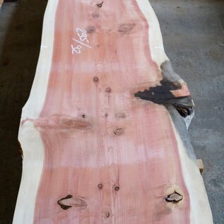 Redwood table top, approx. 2950 x  920 x 110 mm, 12910