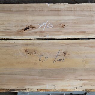 Spalted beech table top pair, approx. 2 x 3000 x 630 x 42 mm, 12815ab