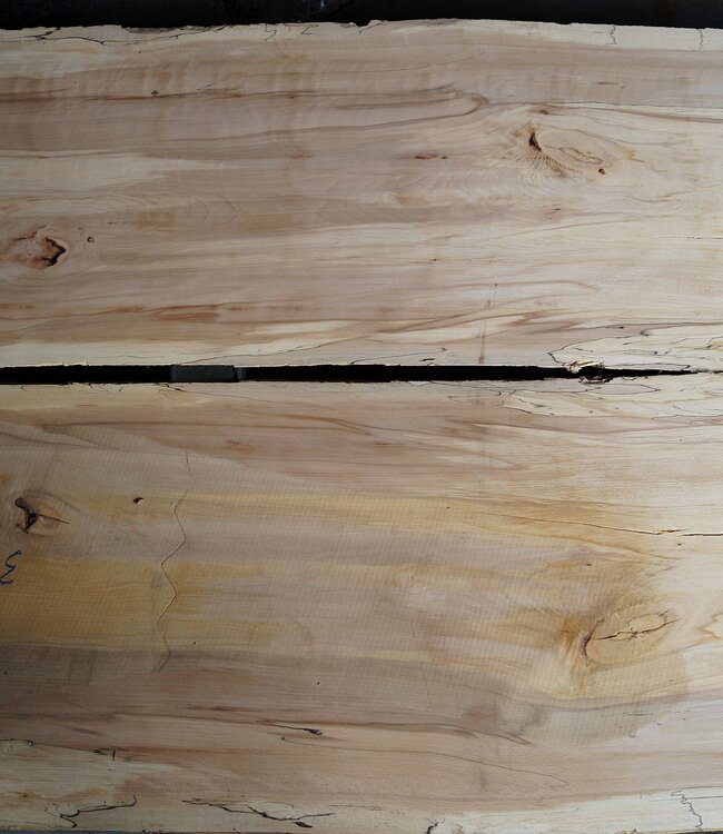 Spalted beech table top pair, approx. 2 x 3000 x 630 x 42 mm, 12815ab