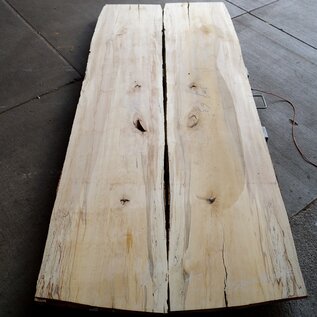 Spalted beech table top pair, approx. 2 x 3000 x 630 x 42 mm, 12815ab