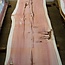 Redwood table top, approx. 3000 x 1000(1100) x 100 mm, 12908