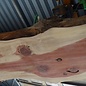 Redwood table top, approx. 2950 x 680(950) x 110 mm, 12911