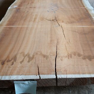 Sapeli Mahogany table top, approx. 2150 x 850 x 52mm, 13199