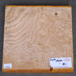 Ash, burl, approx. 345 x 345 x 53mm, 4,1kg