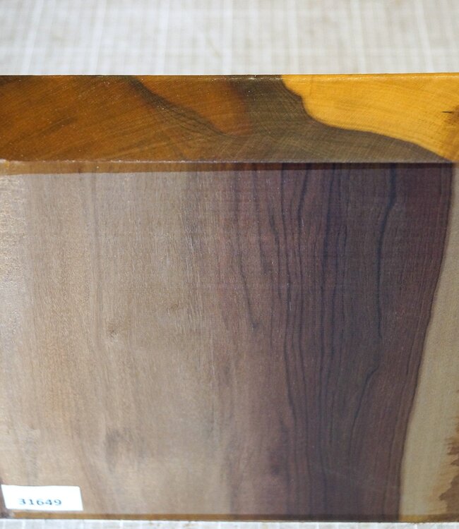 African Birch, approx. 240 x 240 x 50mm, 2,8kg