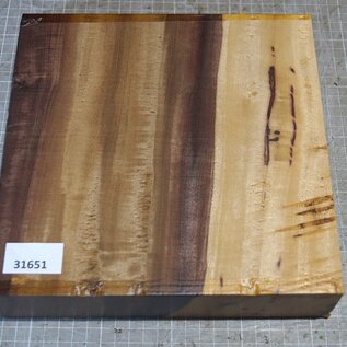 African Birch, approx. 230 x 230 x 53mm, 2,7kg