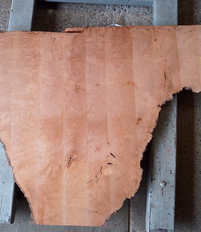 Plane, steamed, approx. 870 x 860/590 x 55 mm, 13245