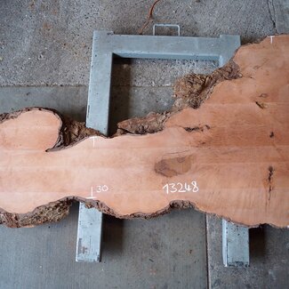 Plane, steamed, approx. 1950 x 1010/300 x 52 mm, 13248