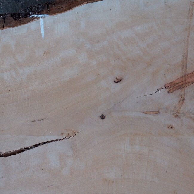 Pearwood, fiddleback, approx. 1200 x 710/440 x 45 mm, 13251
