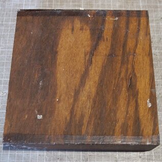 Zebrawood, approx. 190 x 190 x 55mm, 1,54kg