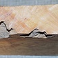 Amboina burl, approx. 340 x 265 x 48-52mm, 3,1kg