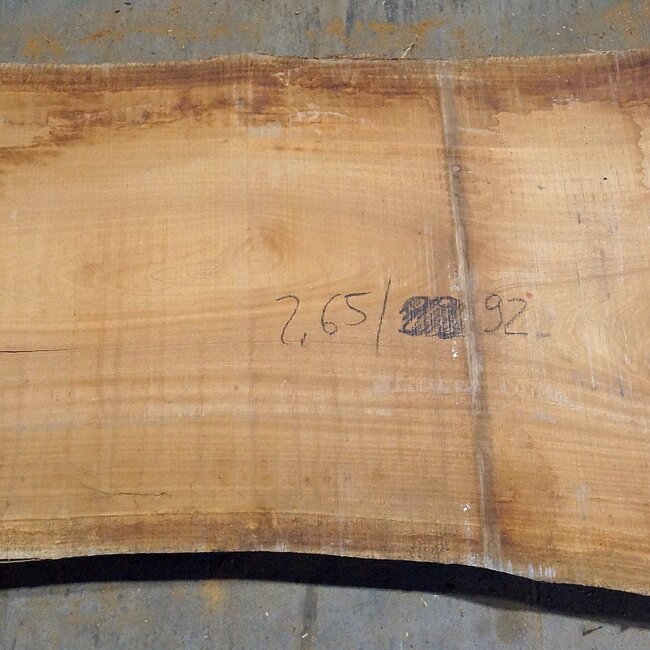 Sapeli Mahagoni, Tischplatte, ca. 2650 x 920(1090) x 55 mm, 12730