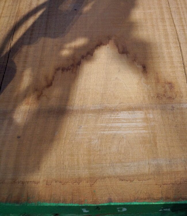 Sapeli Mahagoni, Tischplatte, ca. 2650 x 660(800) x 55 mm, 12734