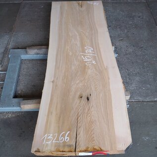 Olive ash, table top, approx. 2150 x 700 x 58 mm, 13266