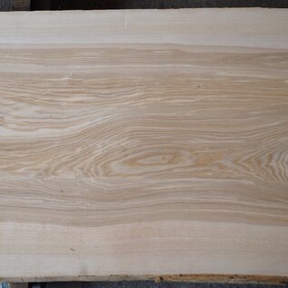 Olive ash, table top, approx. 2150 x 700 x 58 mm, 13266