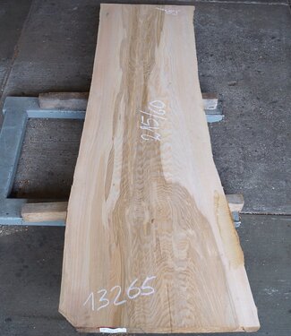 Olive ash, table top, approx. 2150 x 600 x 58 mm, 13265