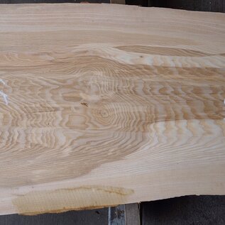 Olive ash, table top, approx. 2150 x 600 x 58 mm, 13265