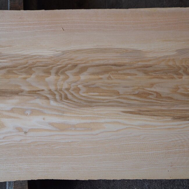 Olive ash, table top, approx. 2150 x 600 x 58 mm, 13265