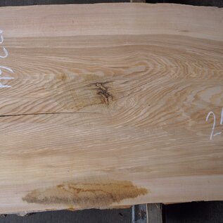 Olive ash, table top, approx. 2150 x 690 x 58 mm, 13264