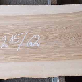 Olive ash, table top, approx. 2150 x 620 x 58 mm, 13262