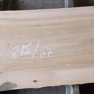 Olive ash, table top, approx. 2150 x 670 x 58 mm, 13261