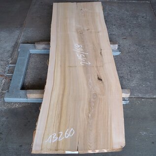 Olive ash, table top, approx. 2150 x 680 x 58 mm, 13260