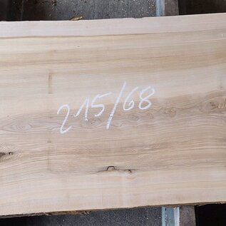 Olive ash, table top, approx. 2150 x 680 x 58 mm, 13260