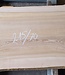 Olive ash, table top, approx. 2150 x 700 x 58 mm, 13259