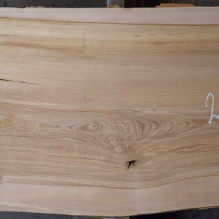 Olive ash, table top, approx. 2150 x 700 x 58 mm, 13259