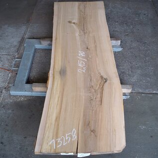 Olive ash, table top, approx. 2150 x 700 x 58 mm, 13258