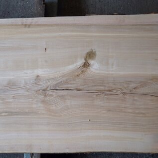 Olive ash, table top, approx. 2150 x 700 x 58 mm, 13258