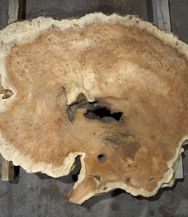 Amboina burl, approx. 1190 x 820 x 55mm, 25,6kg