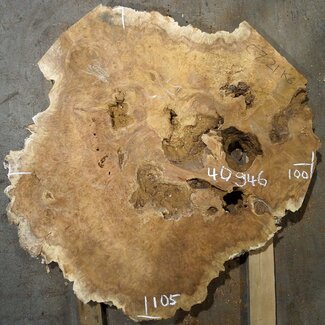 Amboina burl, approx. 1050 x 1000 x 52mm, 25kg, 40946