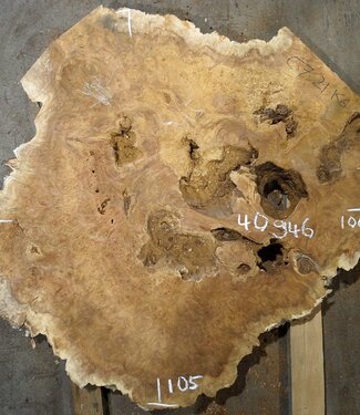 Amboina burl, approx. 1050 x 1000 x 52mm, 25kg, 40946