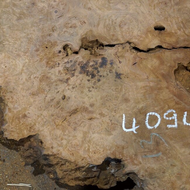 Amboina burl, approx. 900 x 730 x 55mm, 19,3kg