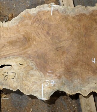 Amboina burl, approx. 1270 x 570 x 52mm, 19,7kg, 40955