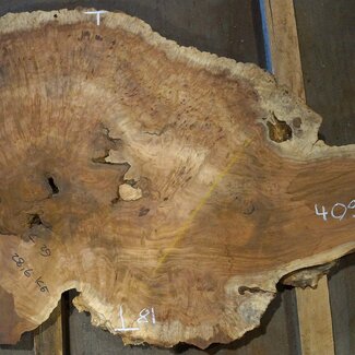 Amboina burl, approx. 1400 x 810 x 40-55mm, 28,2kg, 40958