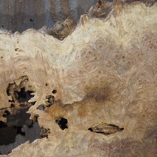 Amboina burl, approx. 1600 x 810 x 65-80mm, 35,2kg