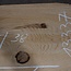 Oak table top, approx. 1750 x 380(520) x 55 mm, 13337