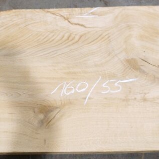 Oak table top, approx. 1750 x 550(600) x 55 mm, 13334