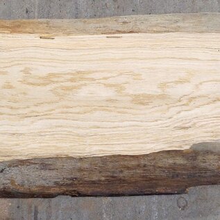 Oak table top, approx. 1600 x 370(450) x 55 mm, 13333