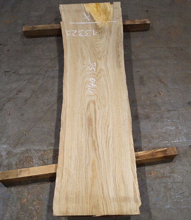 Oak table top, approx. 1400(1600) x 360(420) x 55 mm, 13329