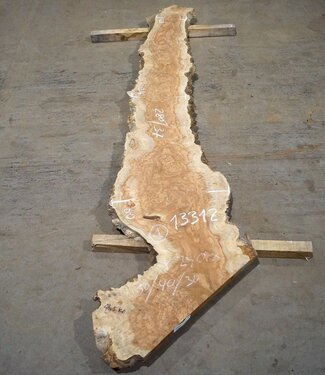 Amboyna burl board, approx. 2800 x 370 x 45 mm, 13312