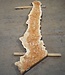 Amboyna burl board, approx. 2800 x 350 x 45 mm, 13311